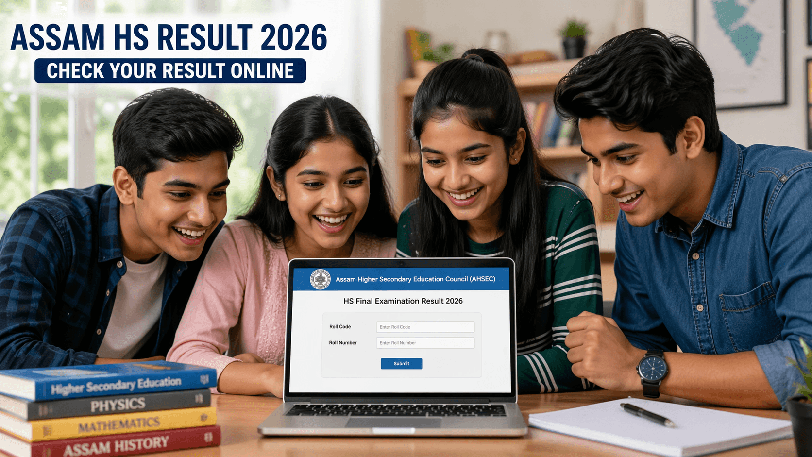 Assam HS Result 2026 Live – 12th Results Direct Link here.