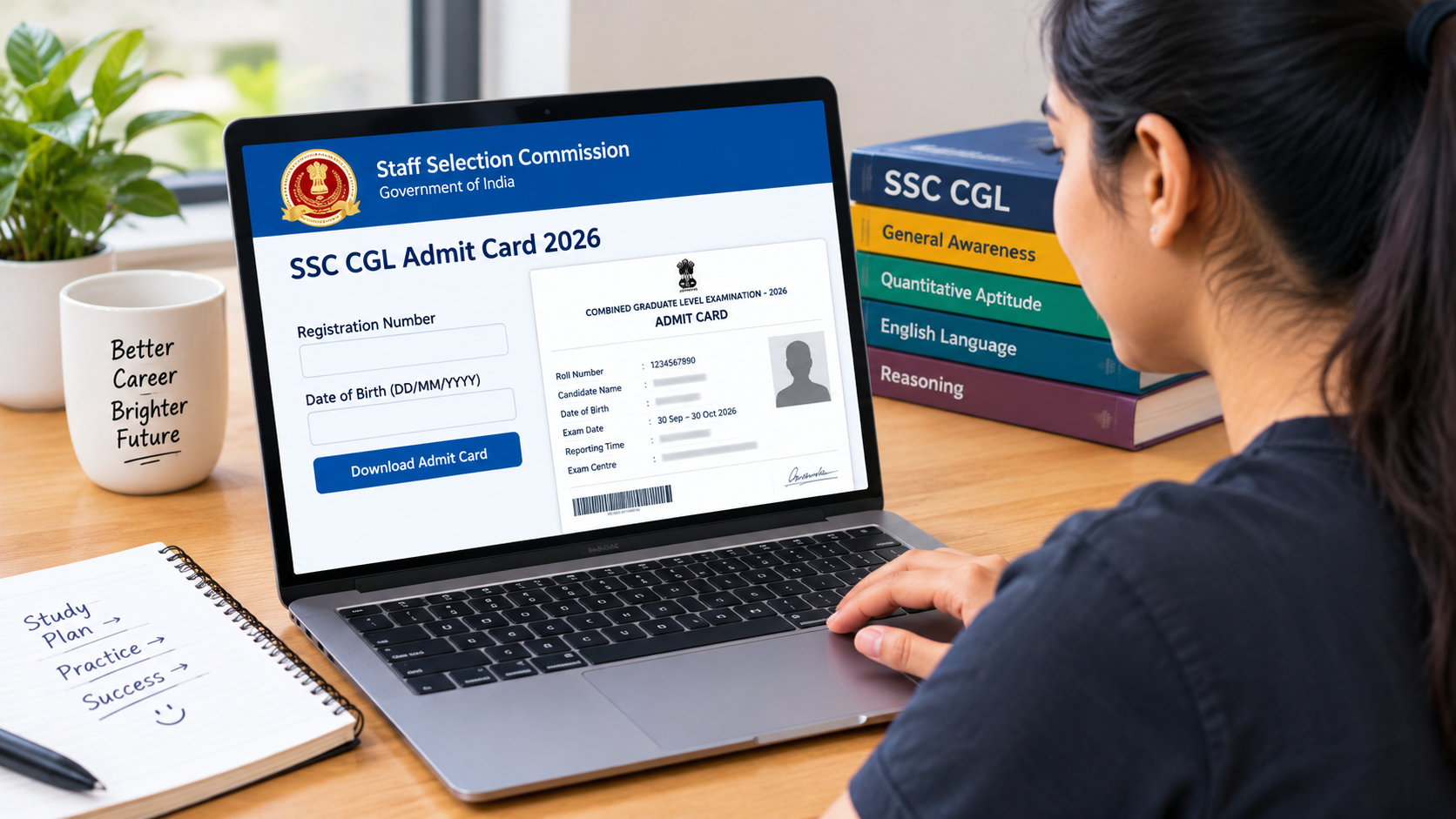 SSC CGL Admit Card 2026 | Download Tier 1 Hall Ticket.